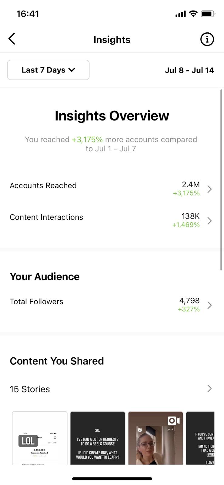 instagram reel engagement