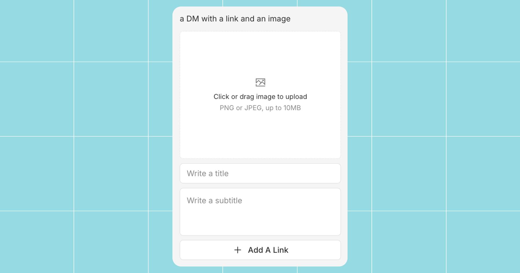Screenshot of a quick automation option in Manychat