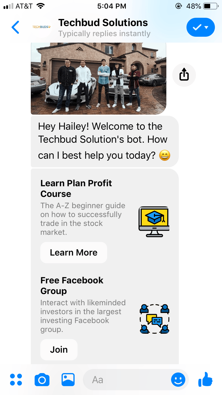 techbud solutions bot