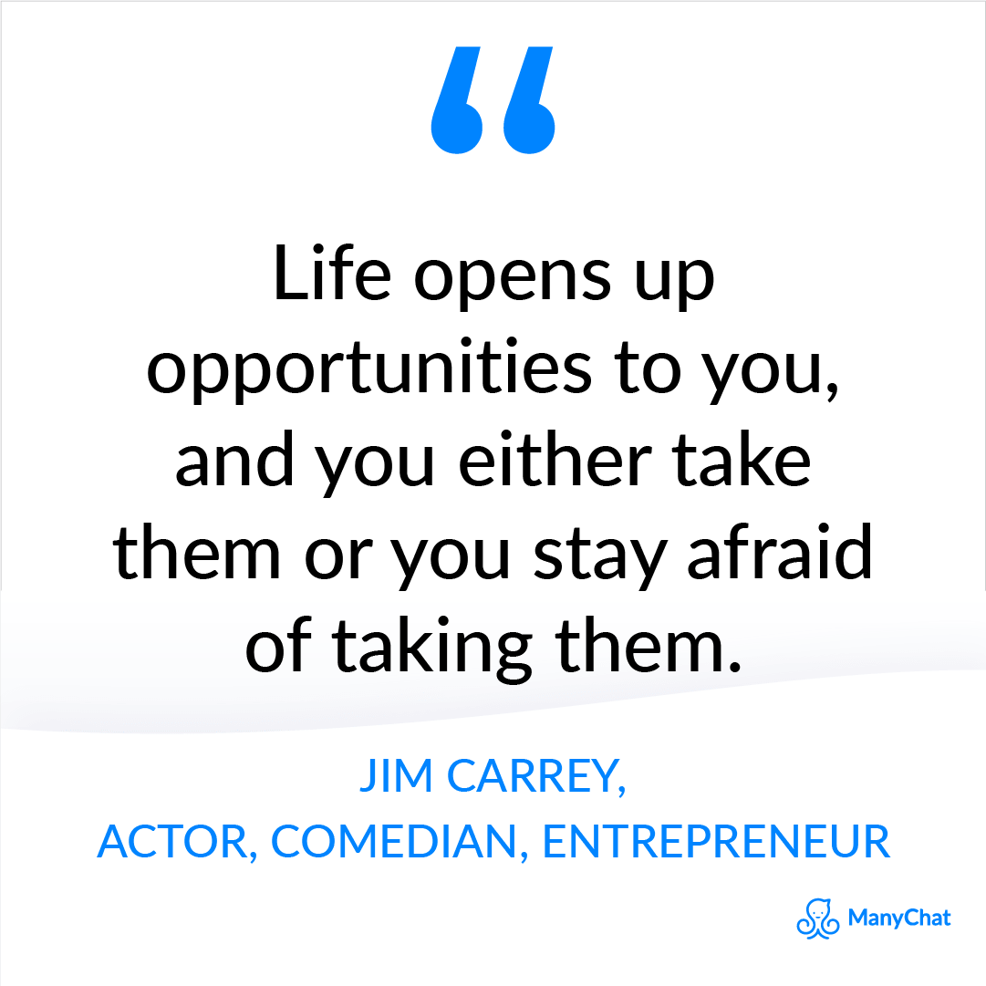 Entrepreneurial spirit quote by Jim Carrey