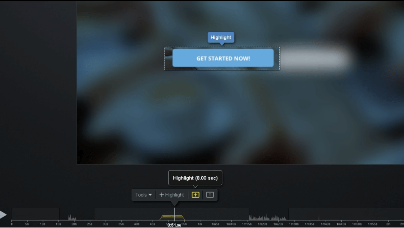 Adding highlights to Screen-o-matic video