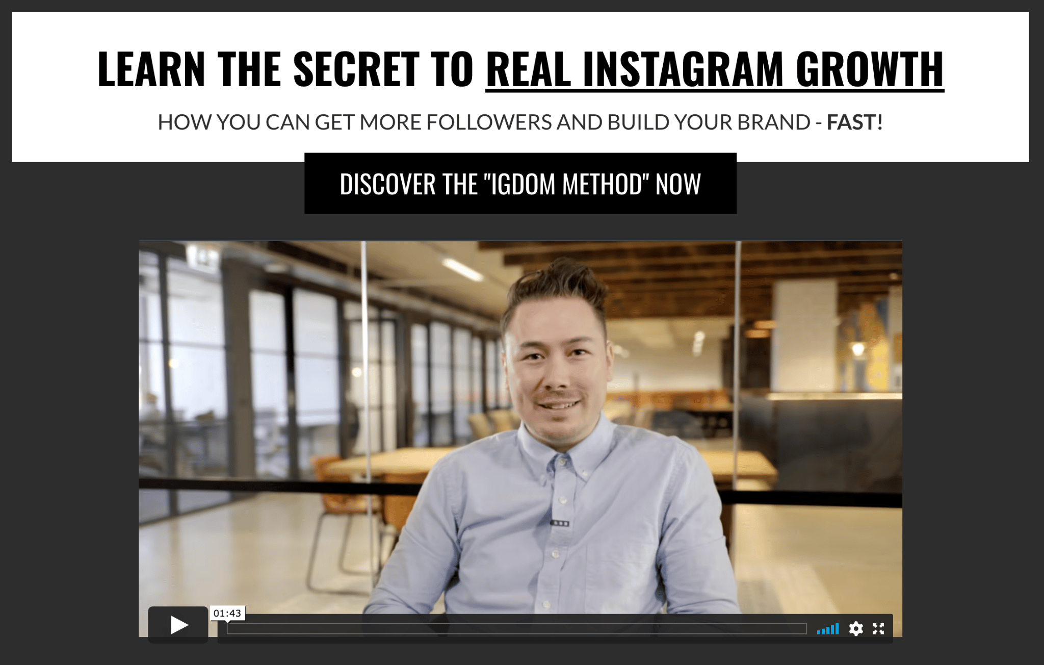 Instagram growth course