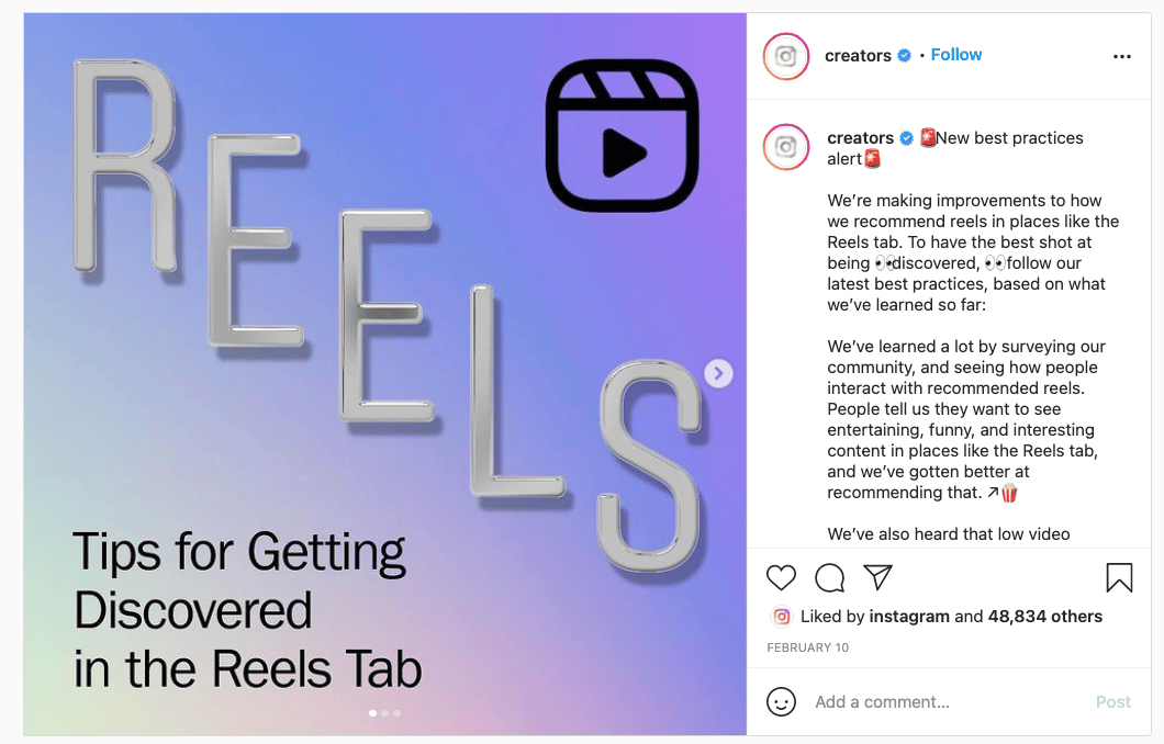 Instagram Reels Tips