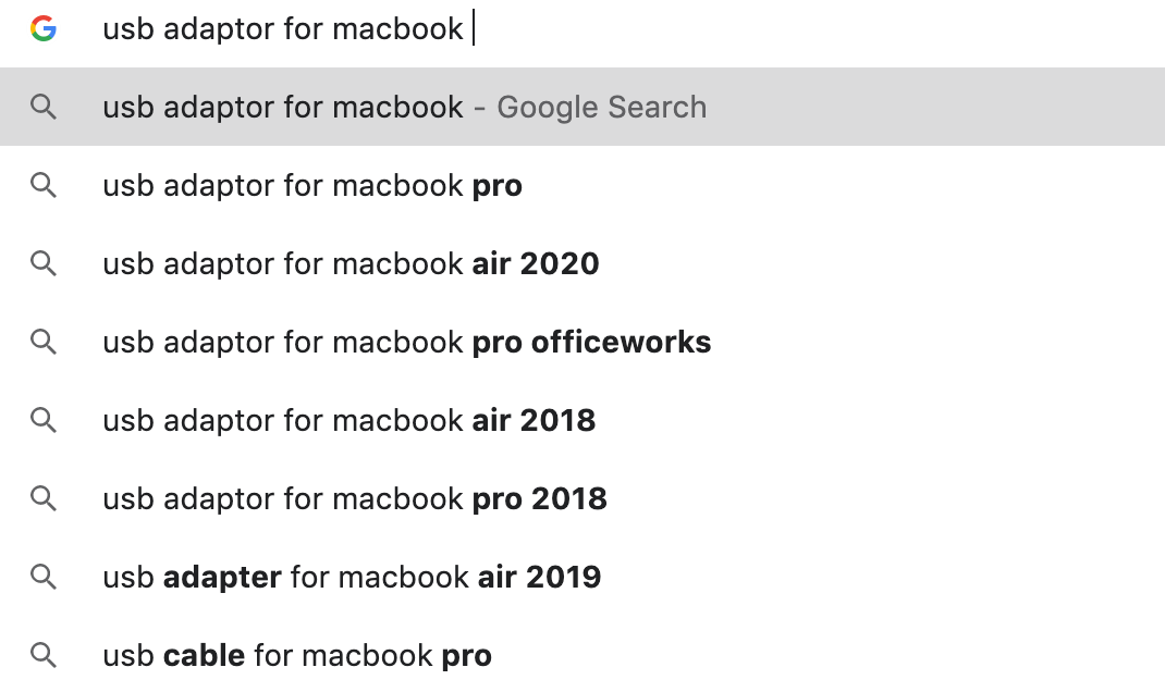 product keywords
