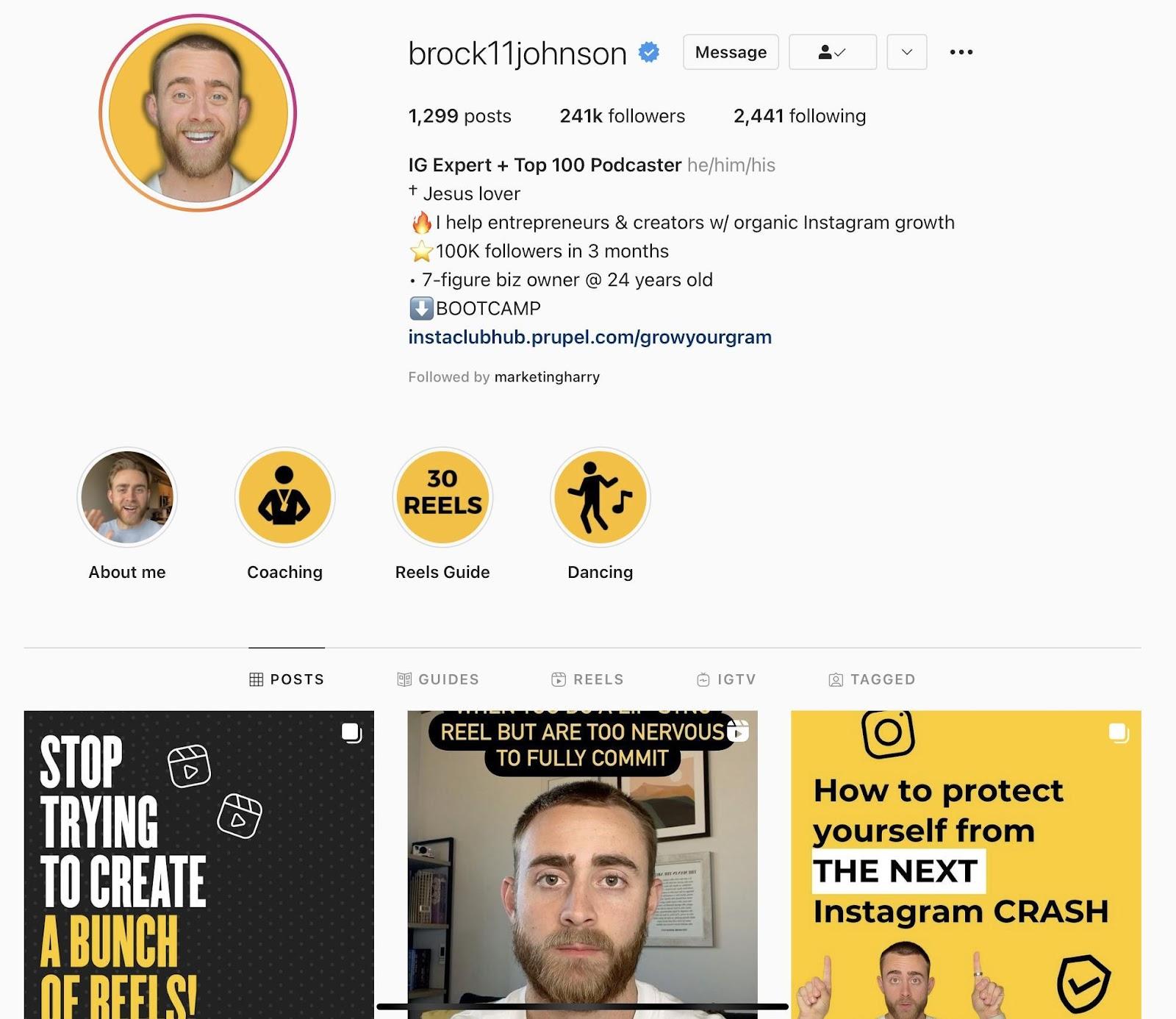 brock johnson profile