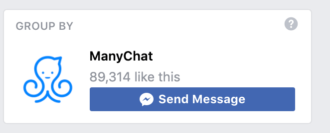 Manychat community on Facebook
