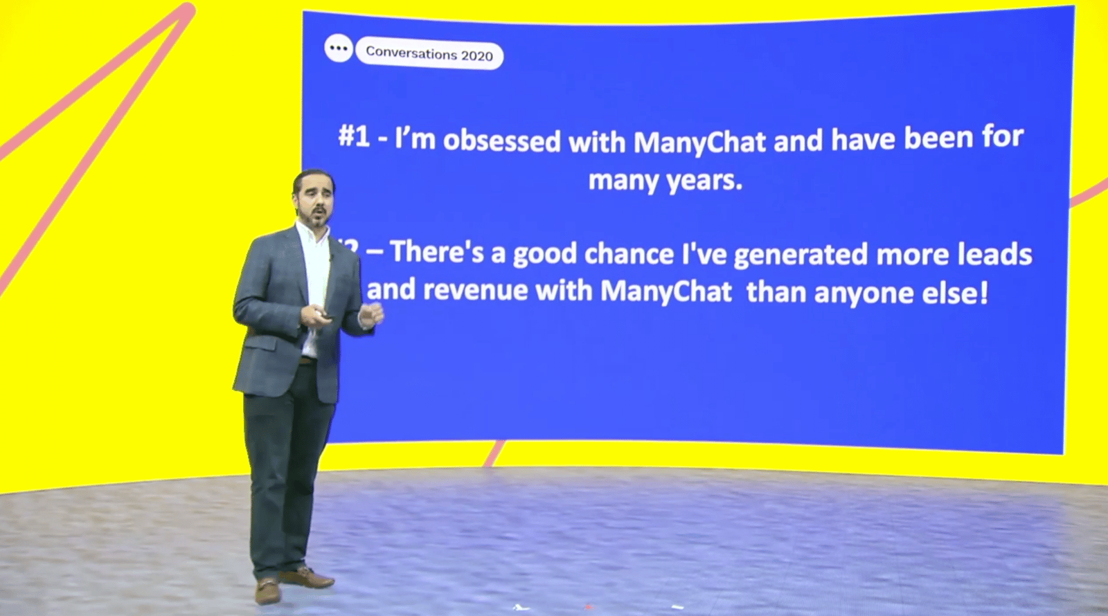 Manuel Suarez speaking at Conversations 2020