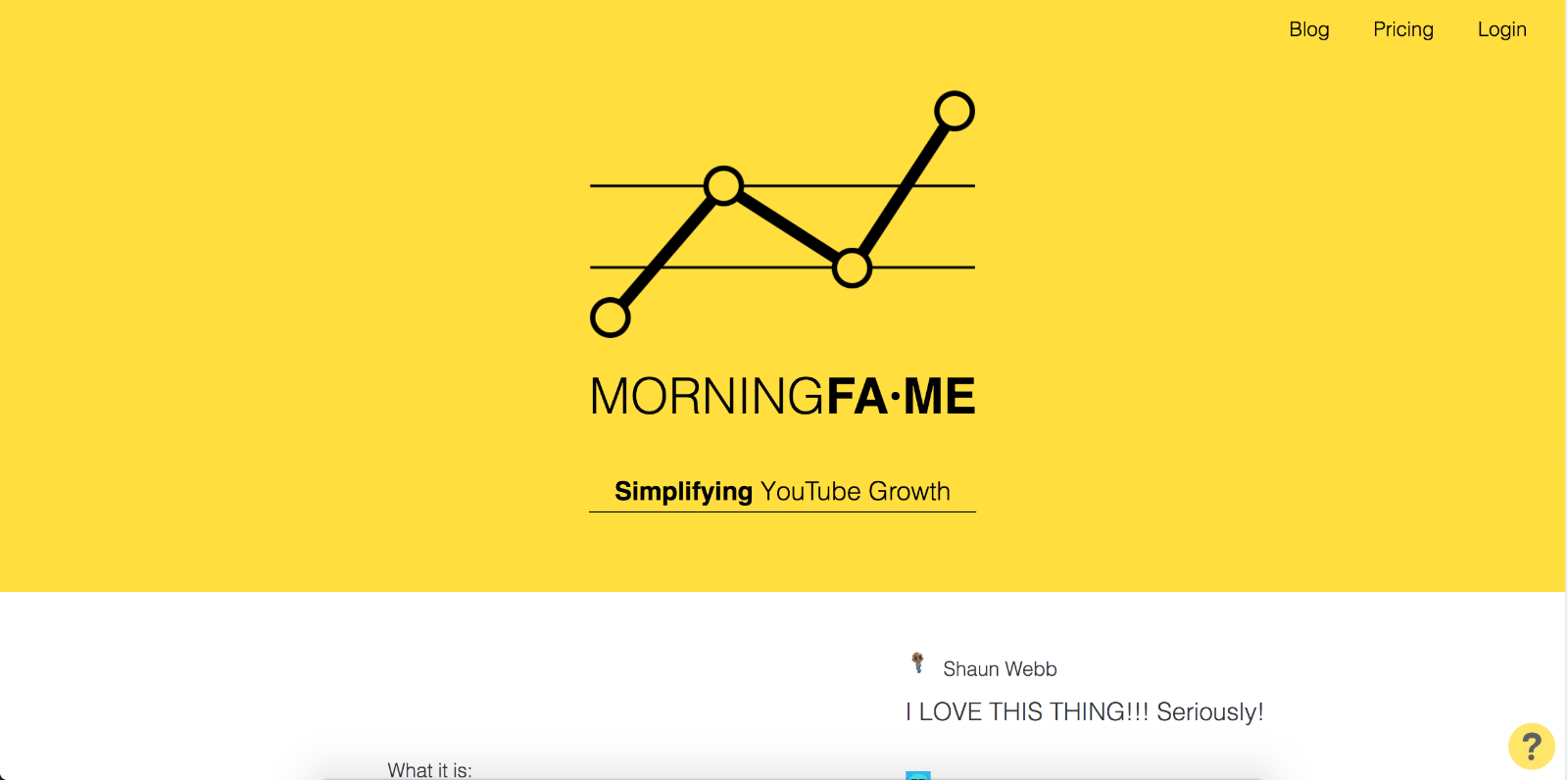 Top Marketing Tool Example #11 - Morningfa.me | 16 Powerful Marketing Tools You Haven’t Considered (But Probably Should)