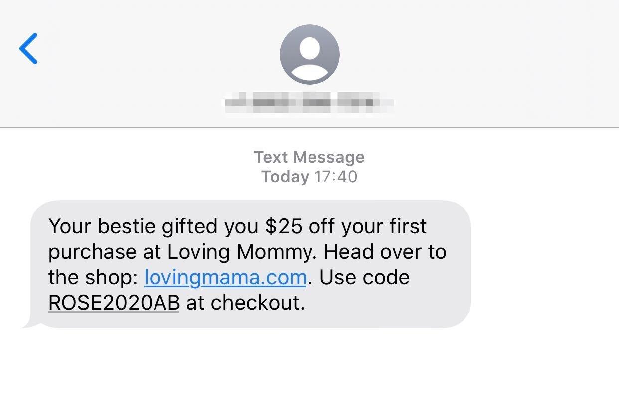 Loving momma referrals text