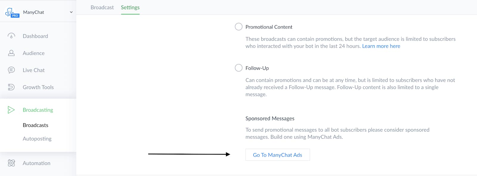 Sponsored Messages: Coming to a Broadcast Tab Near You!