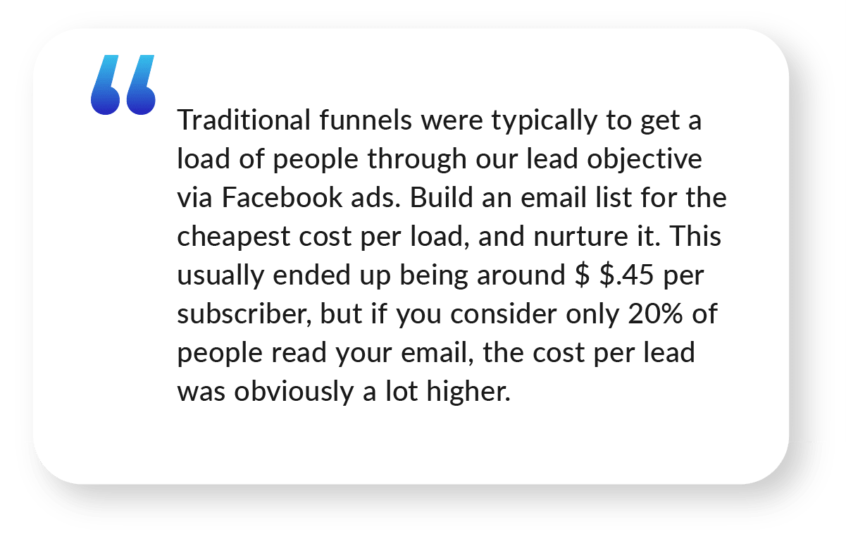 Jack Consalvi Quote about Marketing Funnels