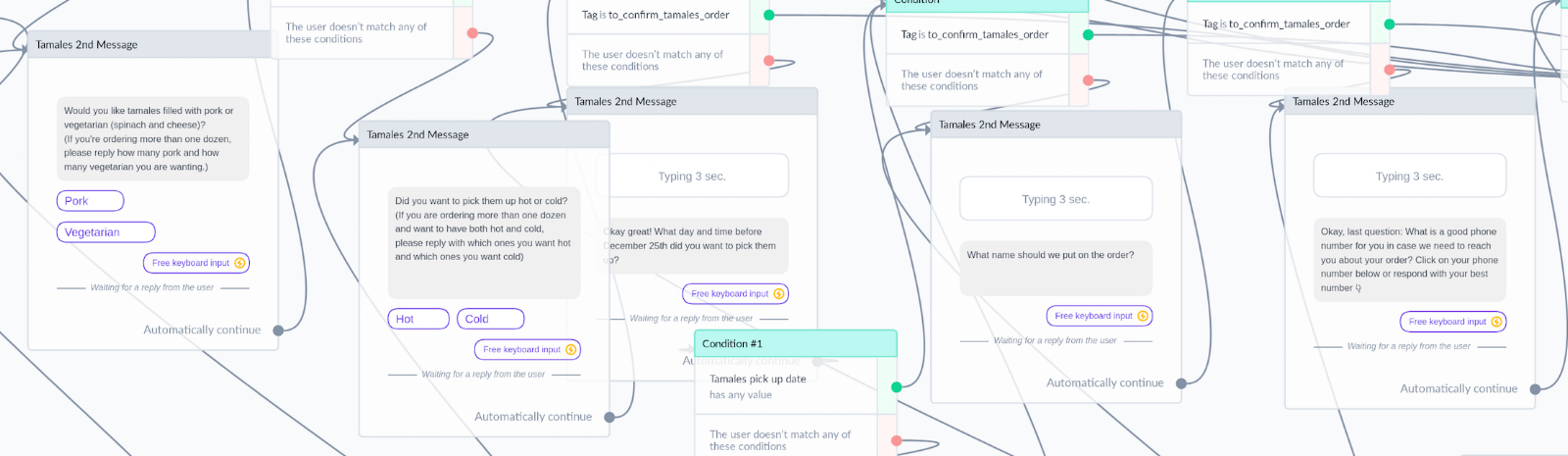 Questions in Lead Generation Flow inside Manychat