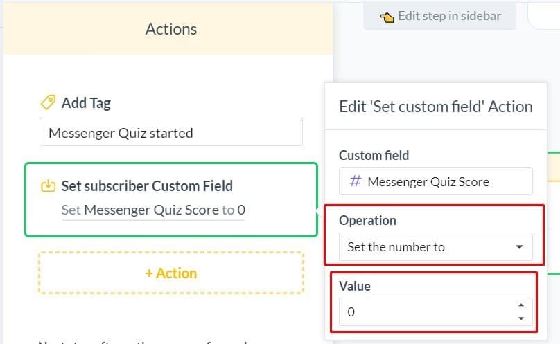 Create Your First Chatbot Quiz | Actions