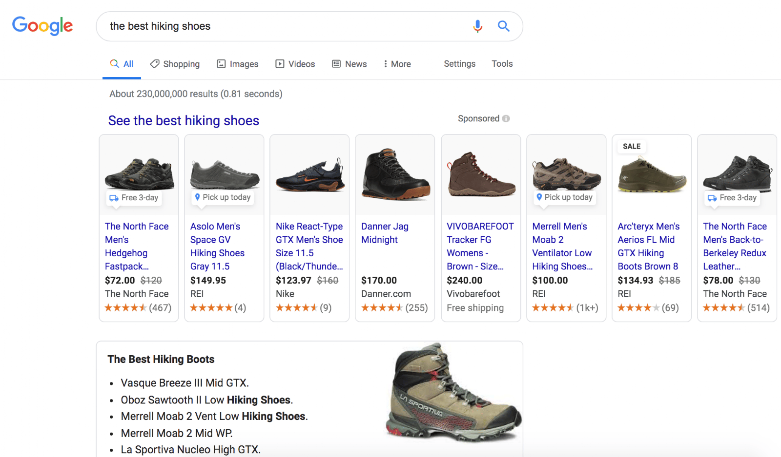 Google Ad Words search engine ads