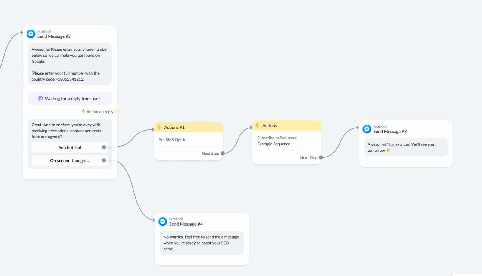 Opt-In Flow for Getting Phone Numbers in 7-Day SMS Challenge