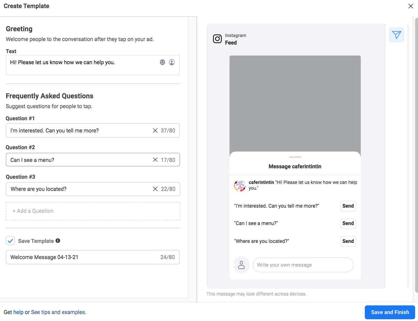 Making Instagram Ads with Manychat