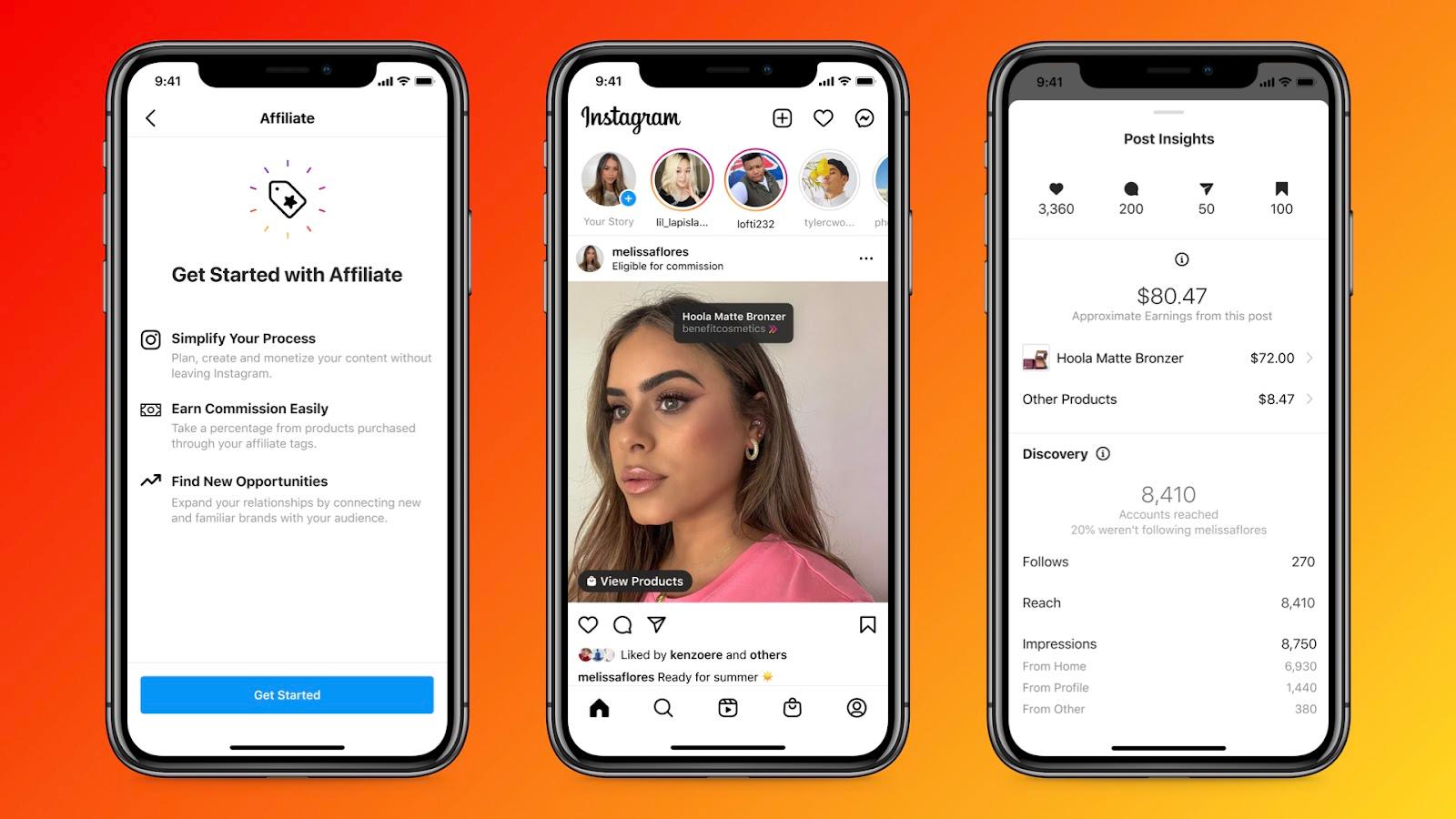 instagram affiliate center