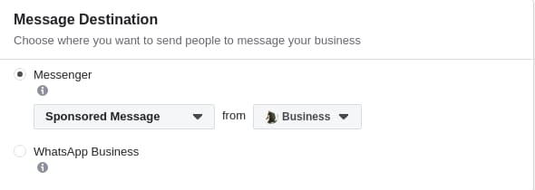 How to Create Facebook Messenger Ads Step 5: Choose Automatic Placement