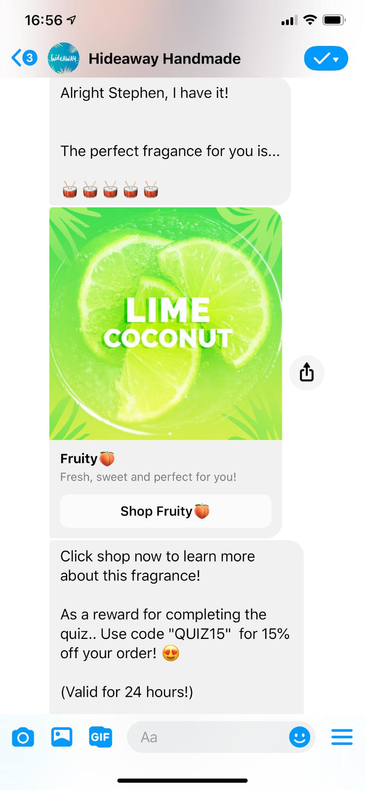 Results giveaway