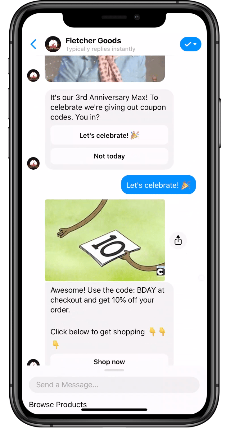 Fletcher Goods coupon example