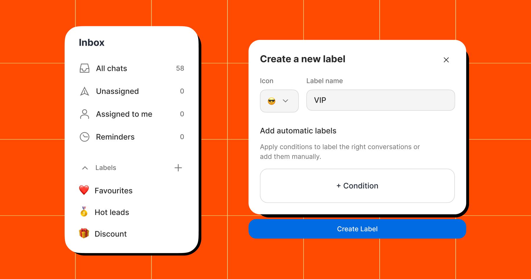 Screenshot of the new Inbox options