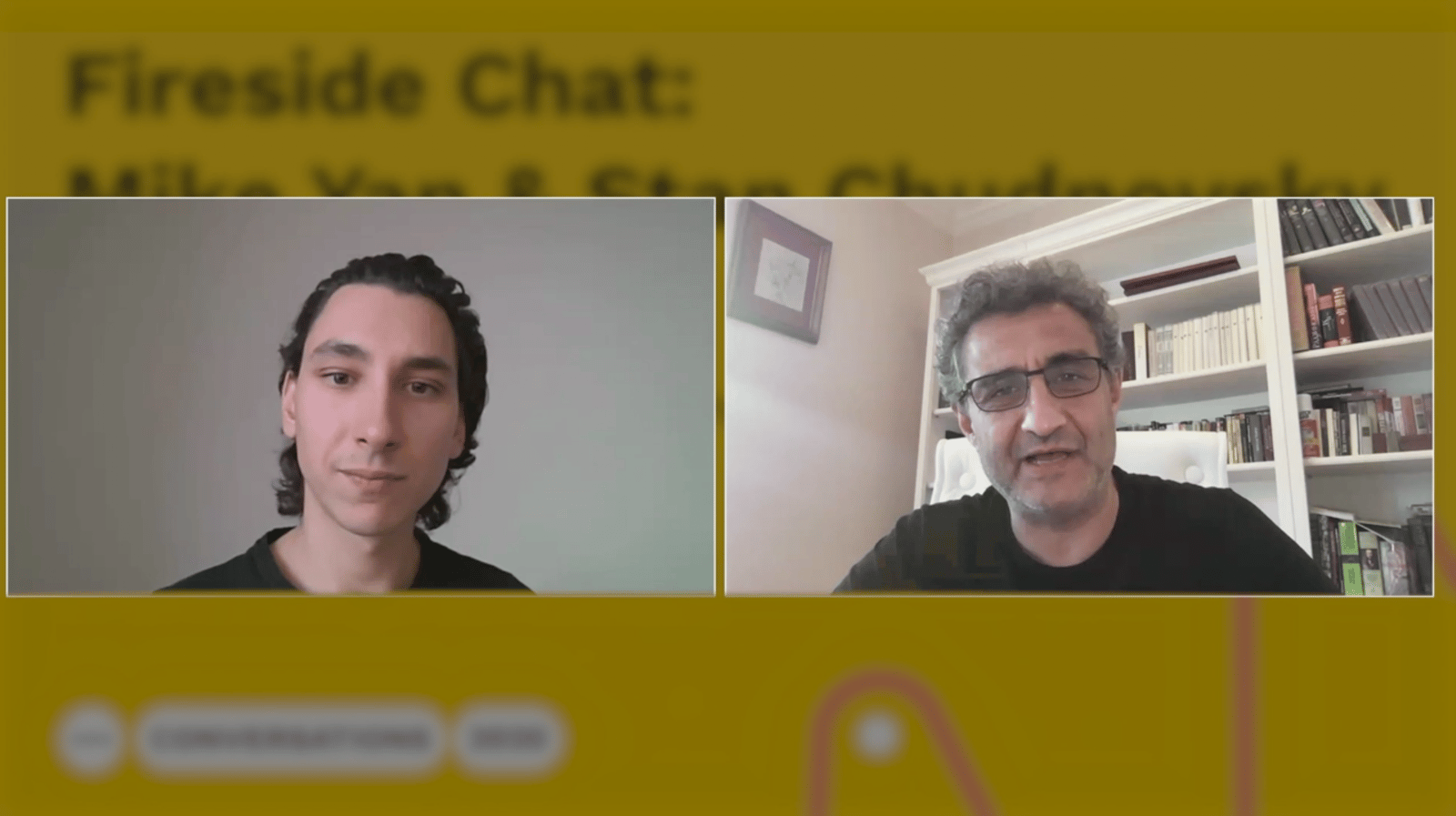 Stand Chudnovsky and mike Yan at Conversations 2020