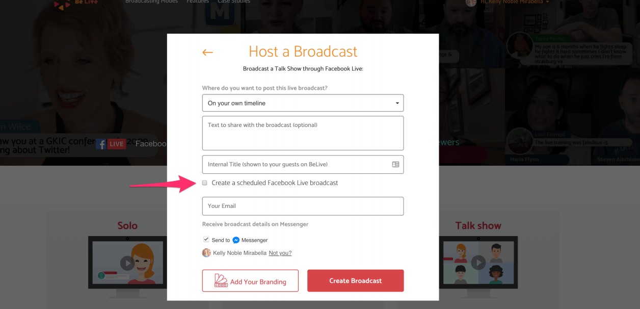 Be.Live Scheduling Tool