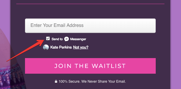 Checkbox widget Manychat