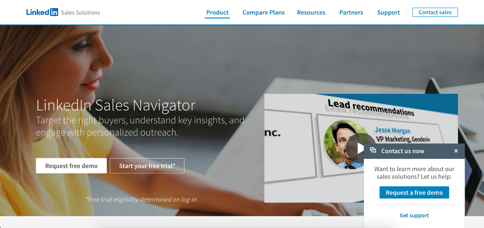 LinkedIn Sales Navigator is the ninth Best B2B Lead Generation Tool example | The article is 21 of the Best B2B Lead Generation Tools for 2020