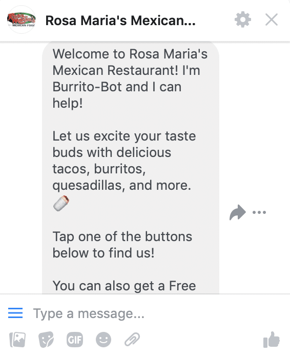 Restaurants use Manychat to promote their business