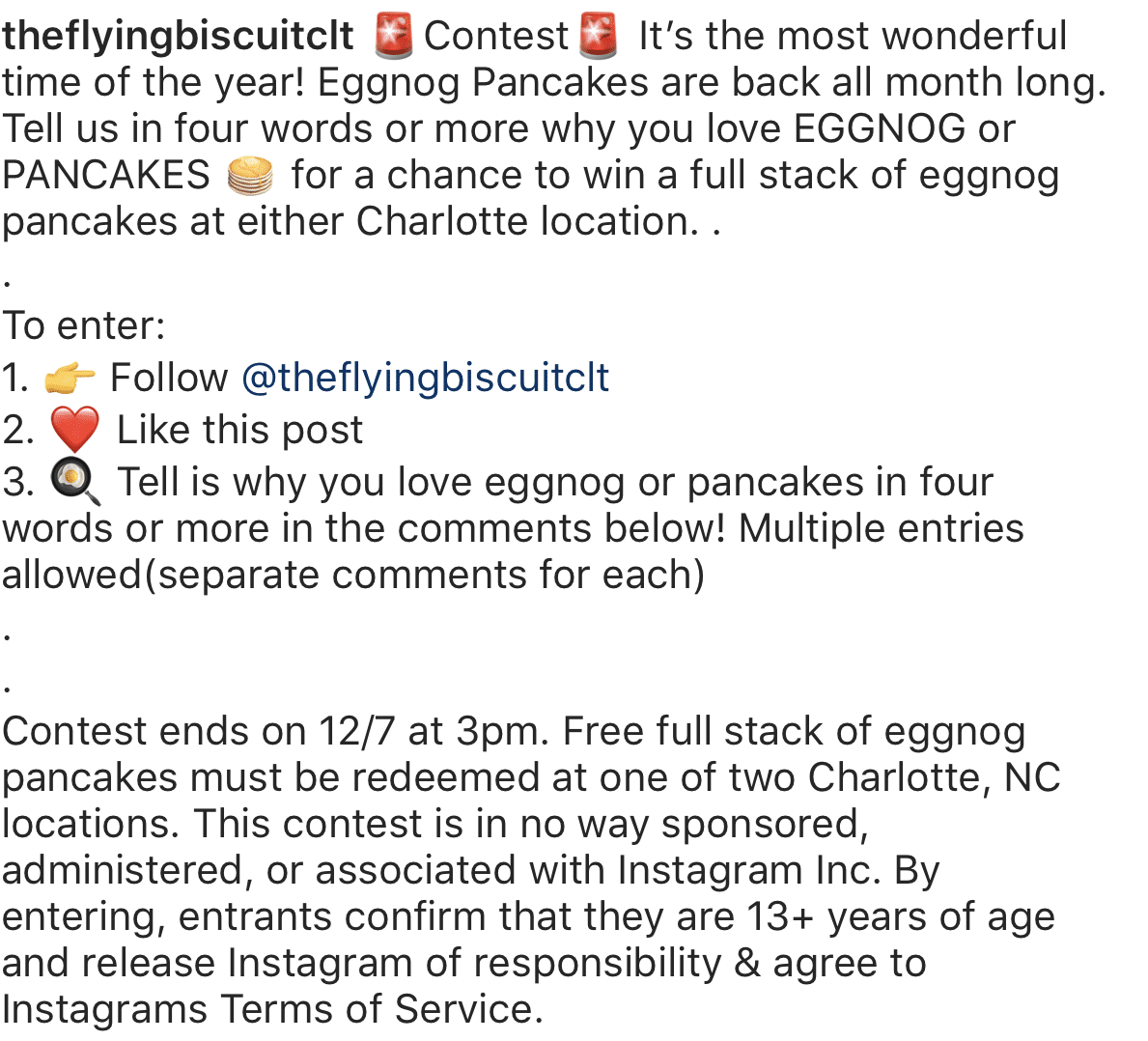 Screenshot of someone showing off a contest built with Manychat