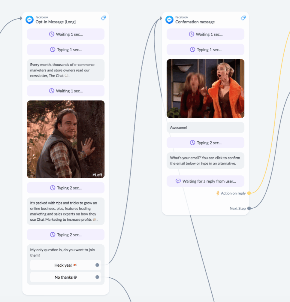 Manychat email subscribtion