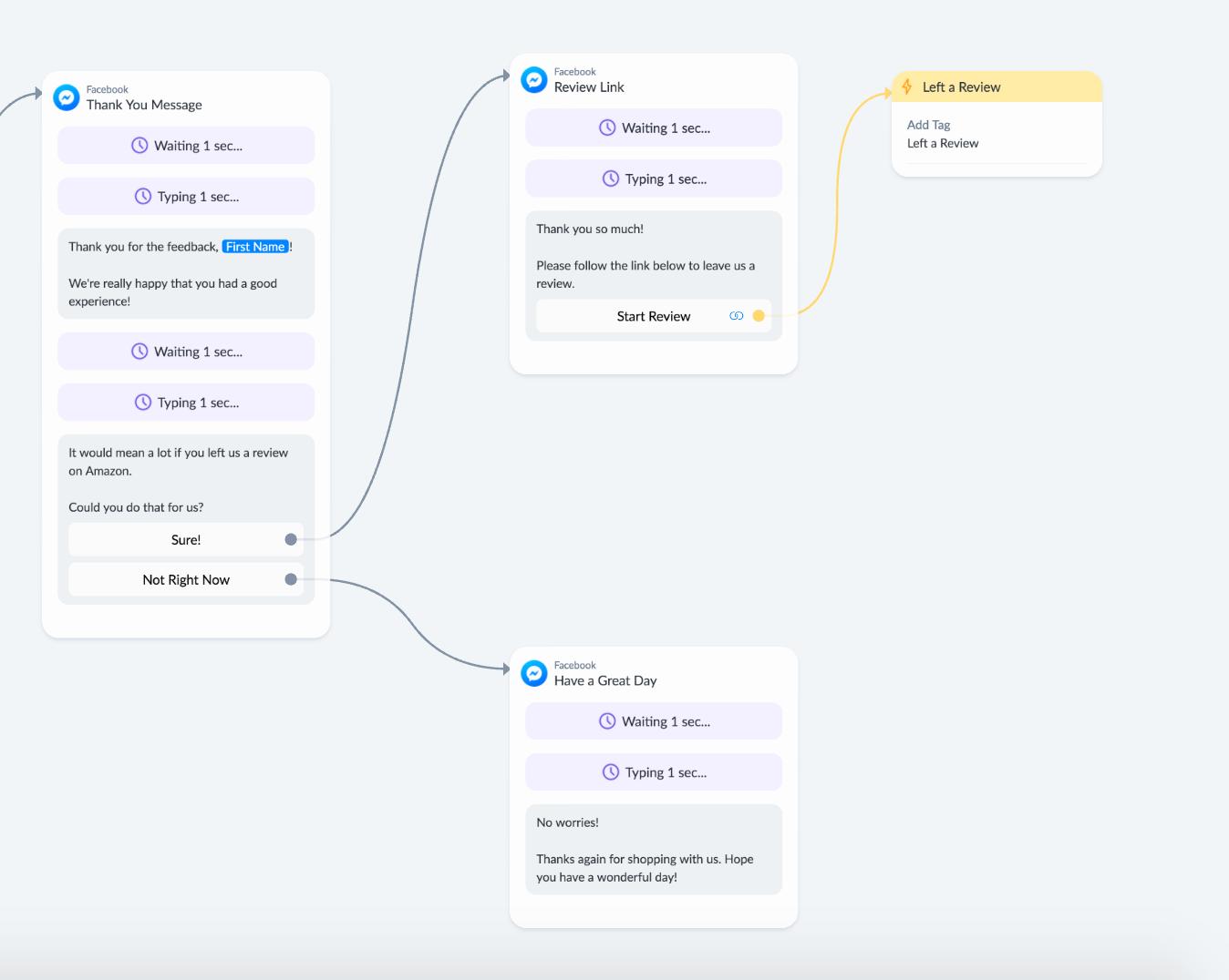 Getting customer feedback in Manychat