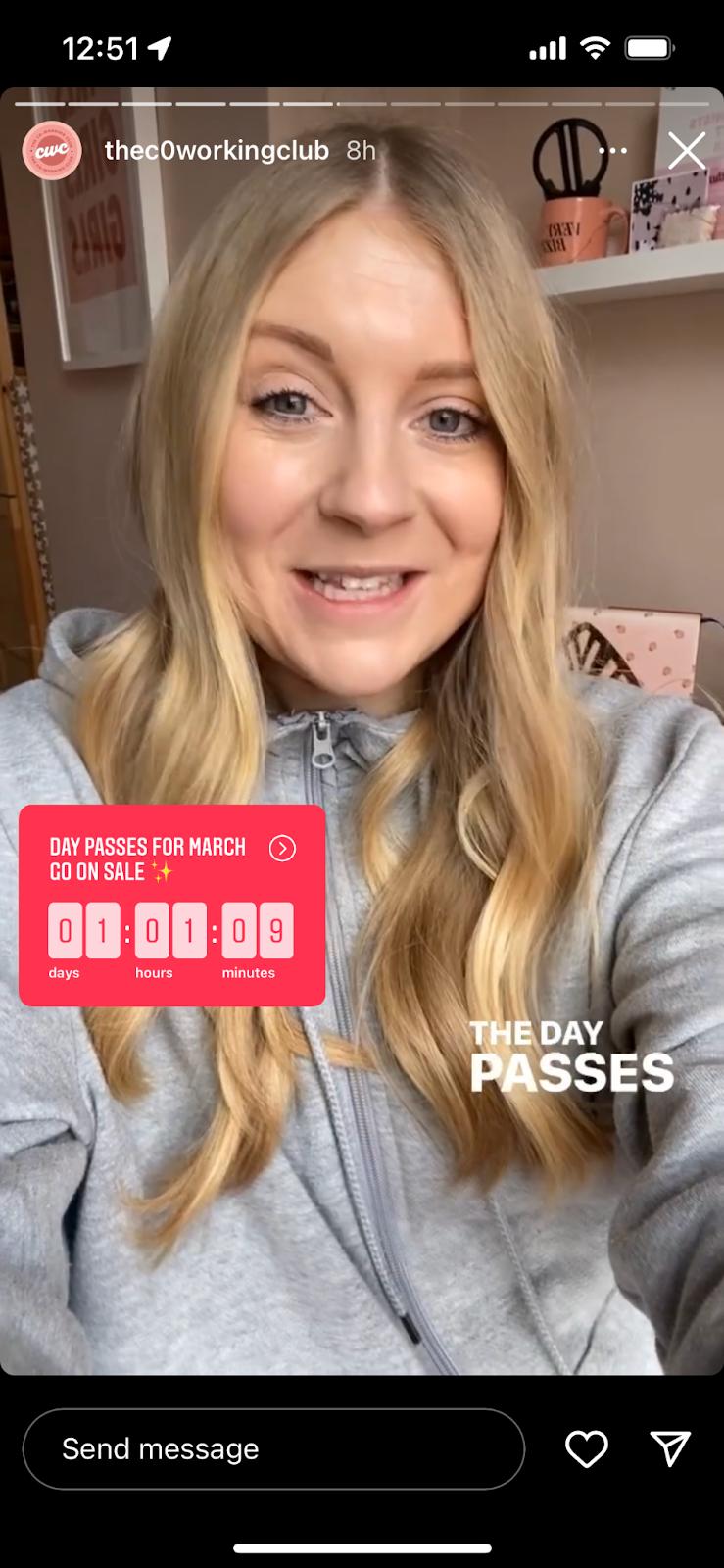 instagram countdown sticker