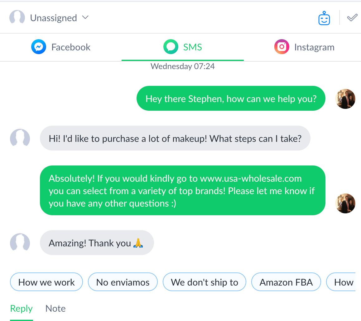 Manychat Live Chat