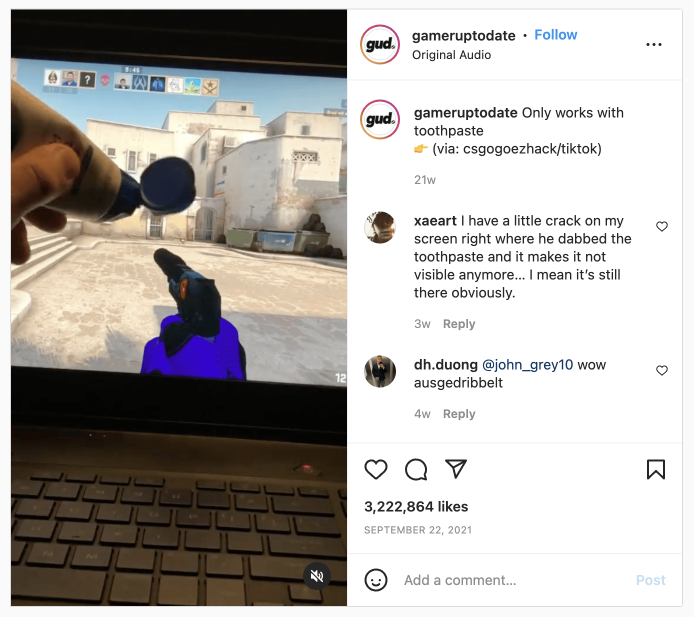 instagram example