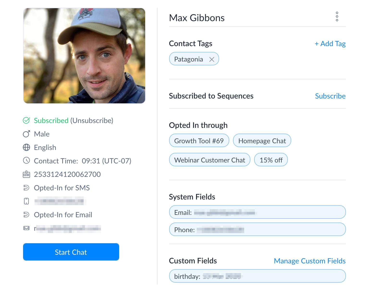 Manychat CRM