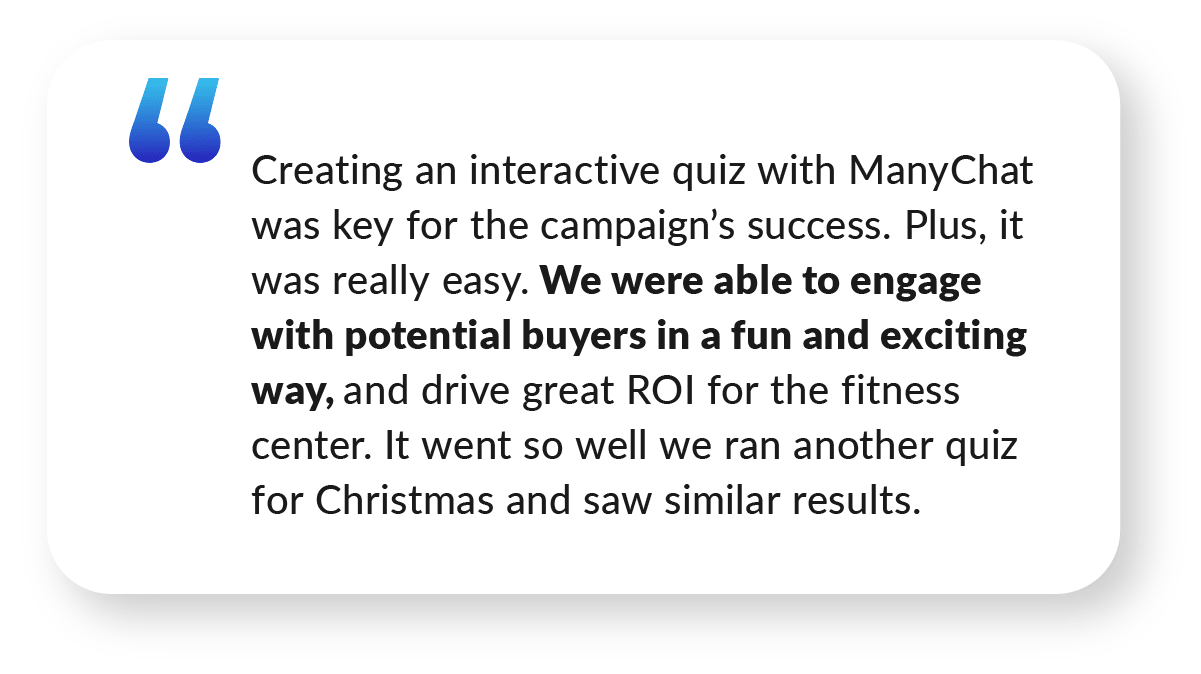 Manychat Case Study Quote