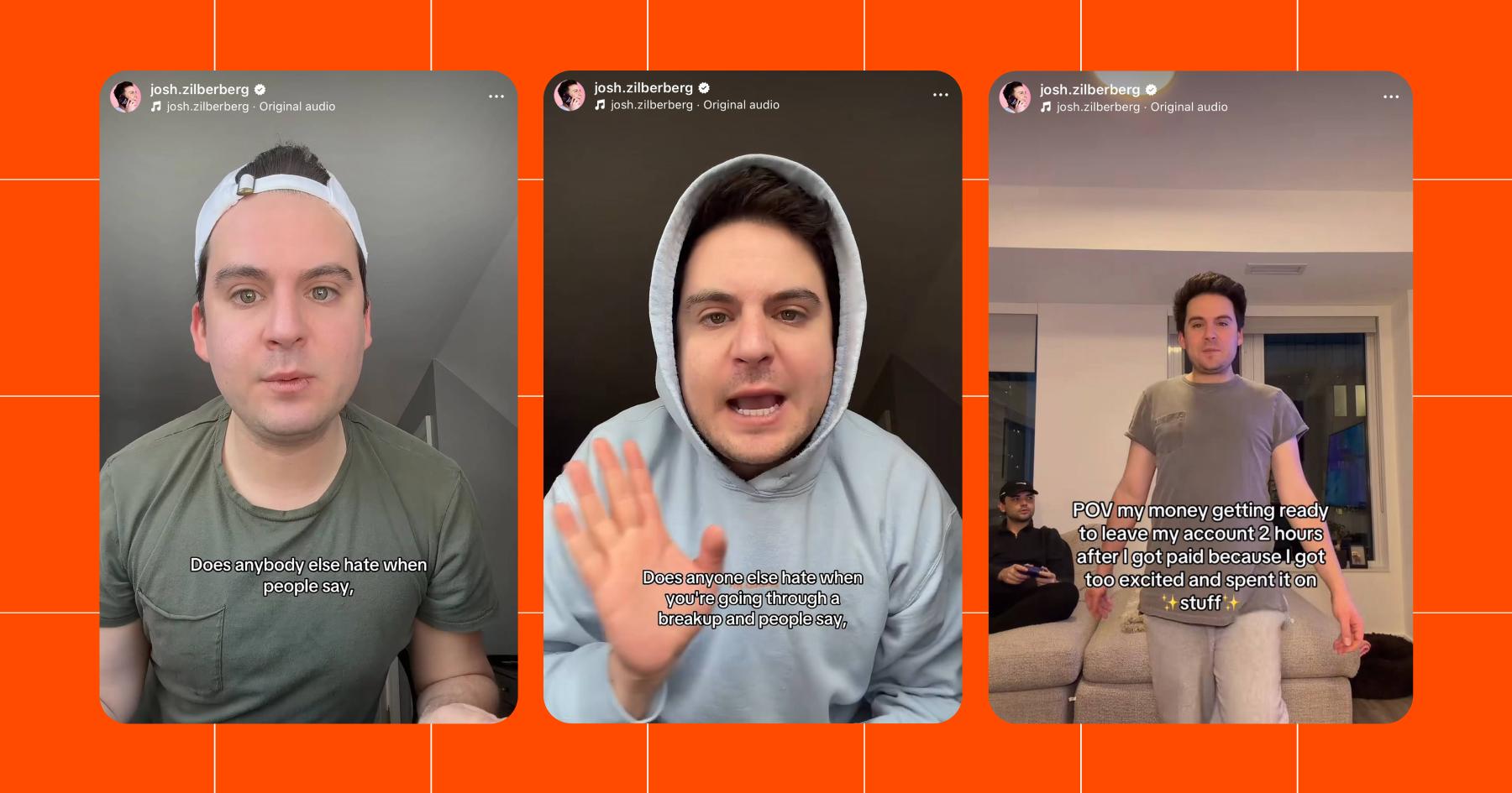 Screenshot of Josh Zilberberg's TikTok account 