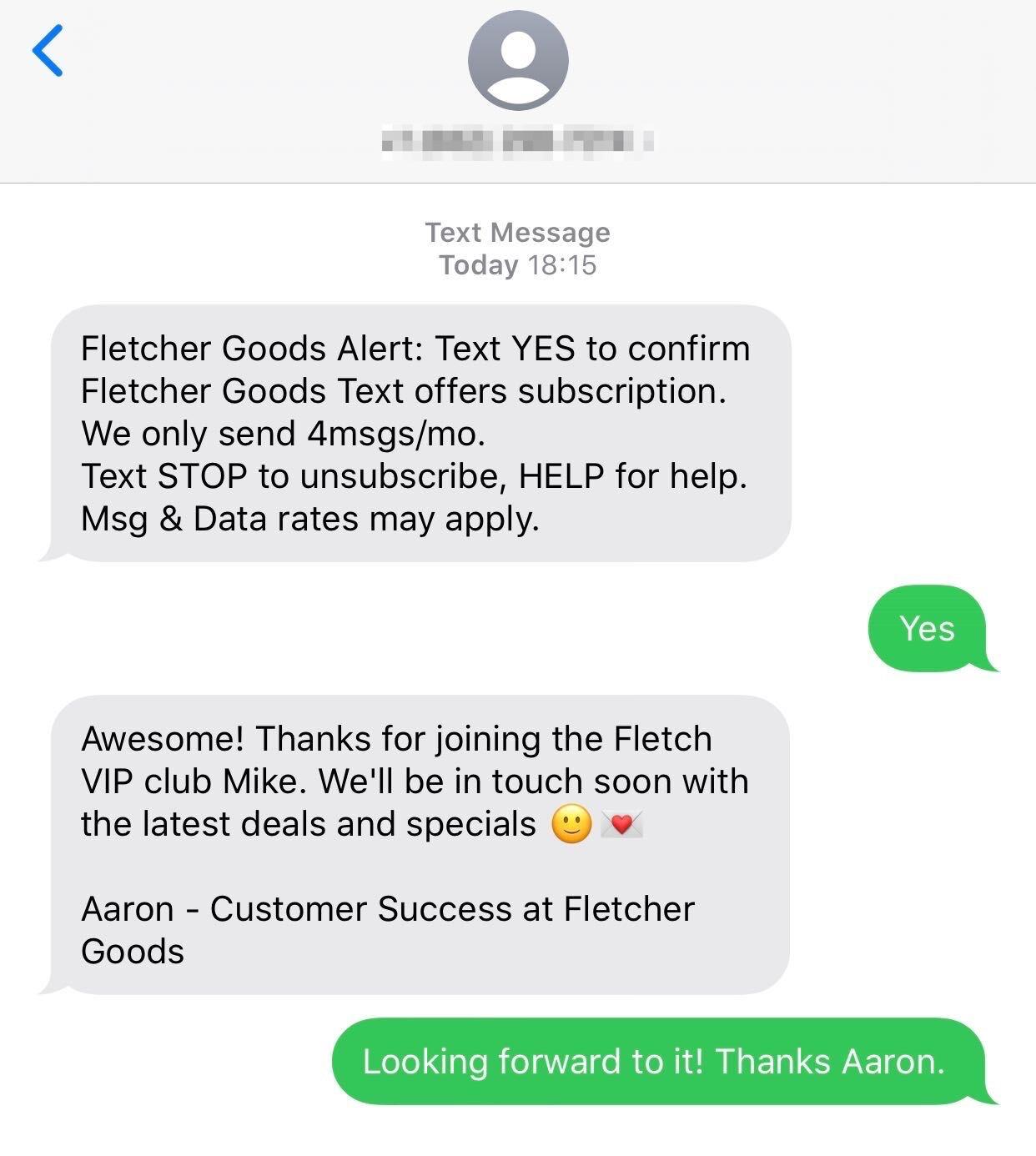 SMS Deliverability example