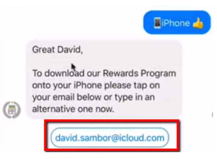 manychat email collection example over facebook messenger