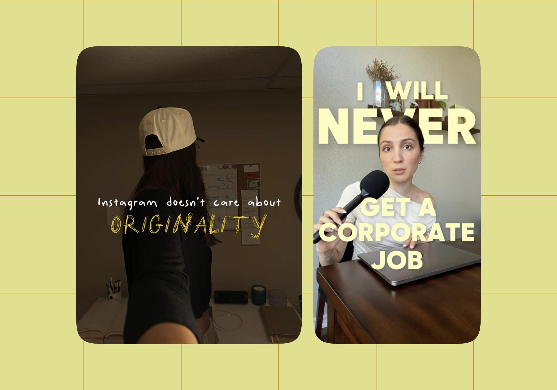 Examples of contrarian hooks from different creators