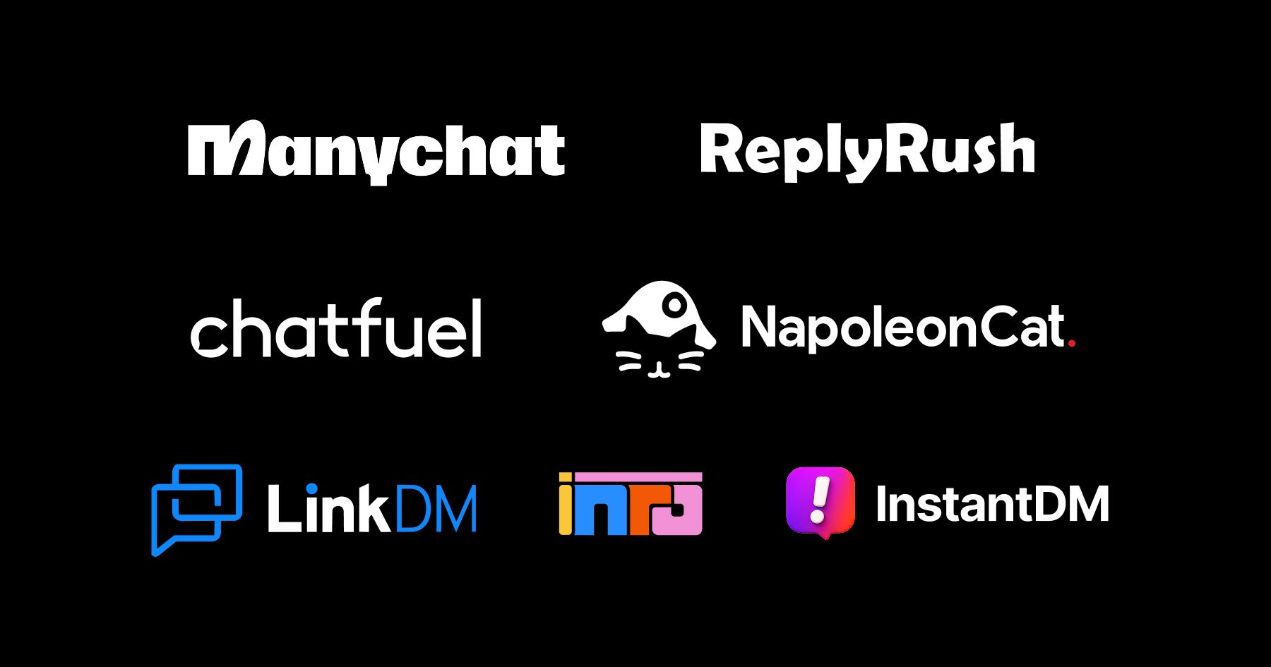 The Best Social Media Automation Tools for Creators and Brands: Manychat, ReplyRush, Chatfuel, Napoleon Cat, LinkDM, InstantDM, Inro