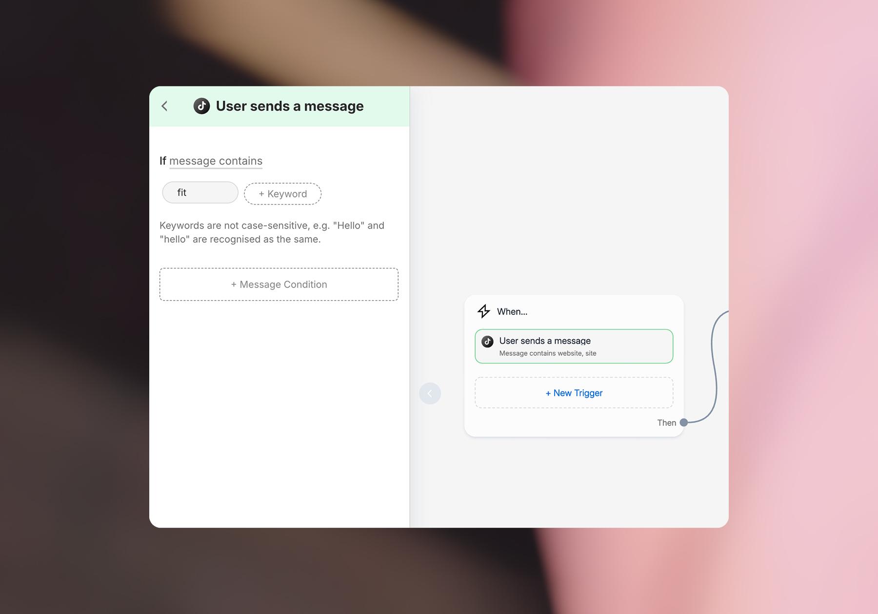 Screenshot of a Manychat flow