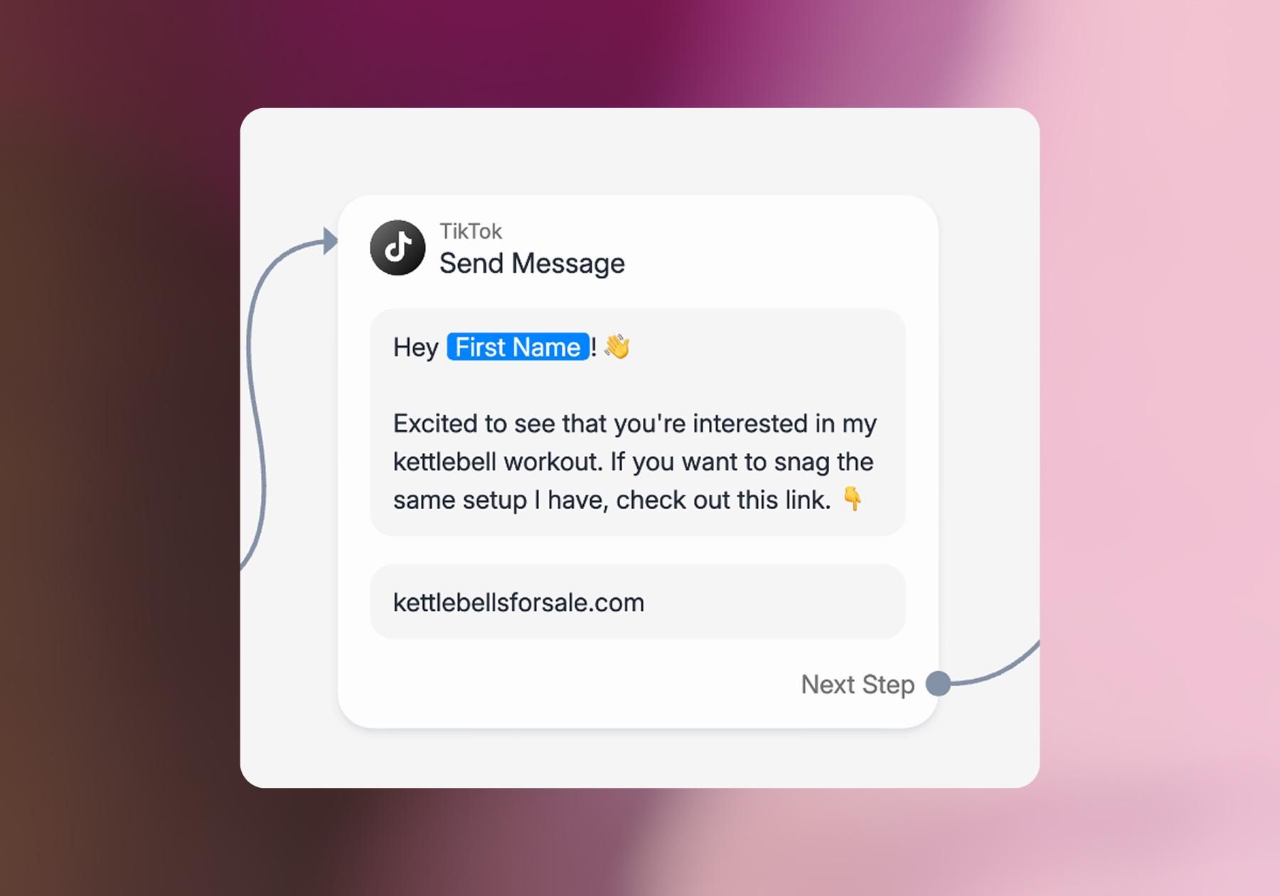 Screenshot of a Manychat flow
