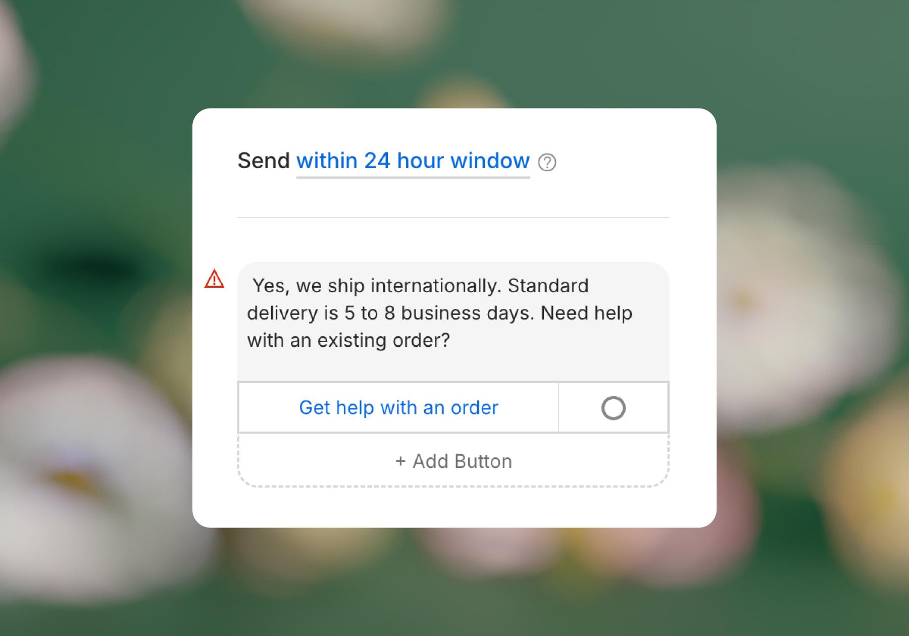Screenshot of optional next step 