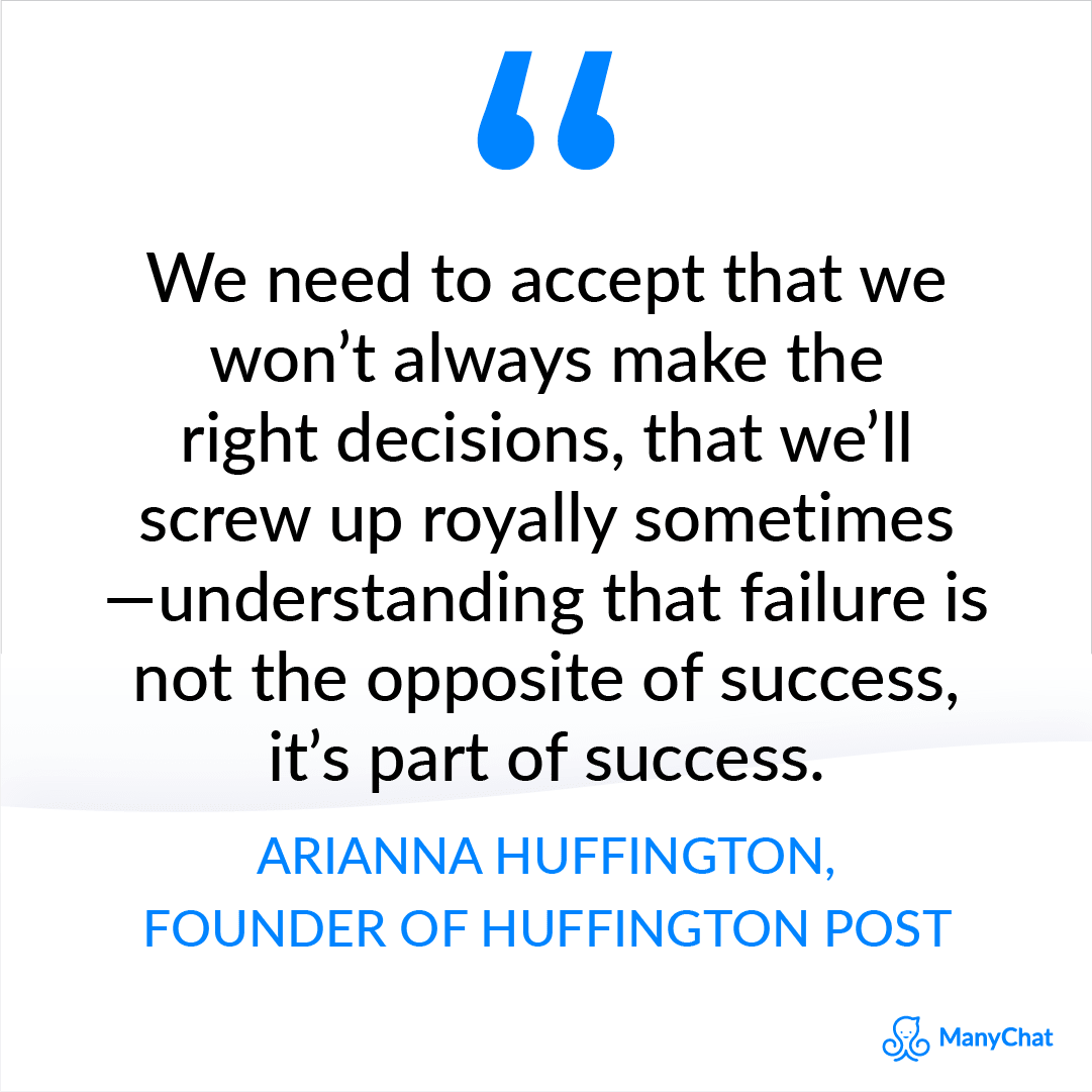 Entrepreneurial mindset quote by Arianna Huffington